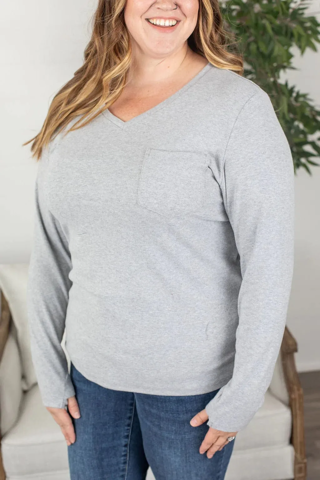 Elliot Premium Long Sleeve Layering Tee w/Thumbholes (Many colors!)