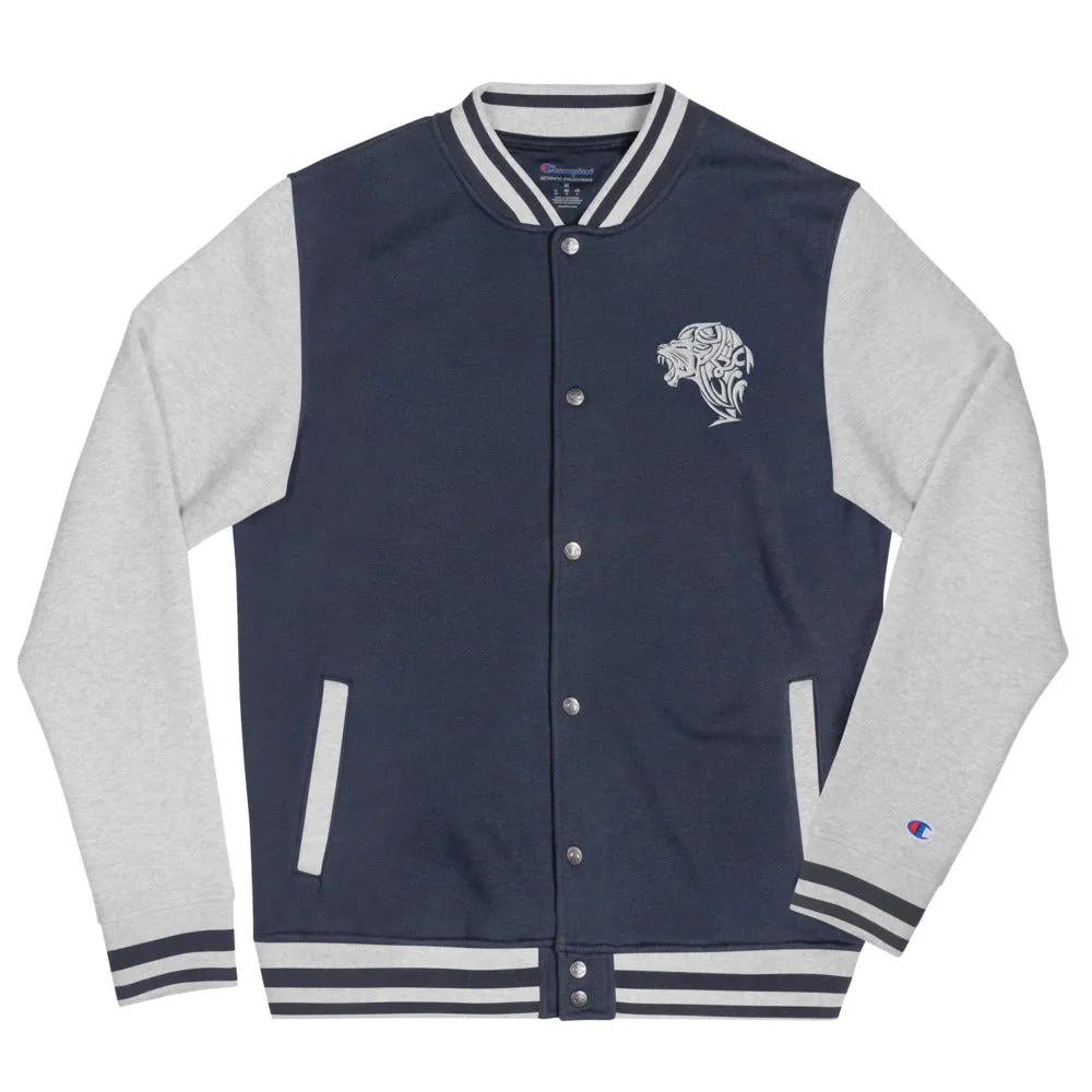 Embroidered Champion Lion Bomber Jacket