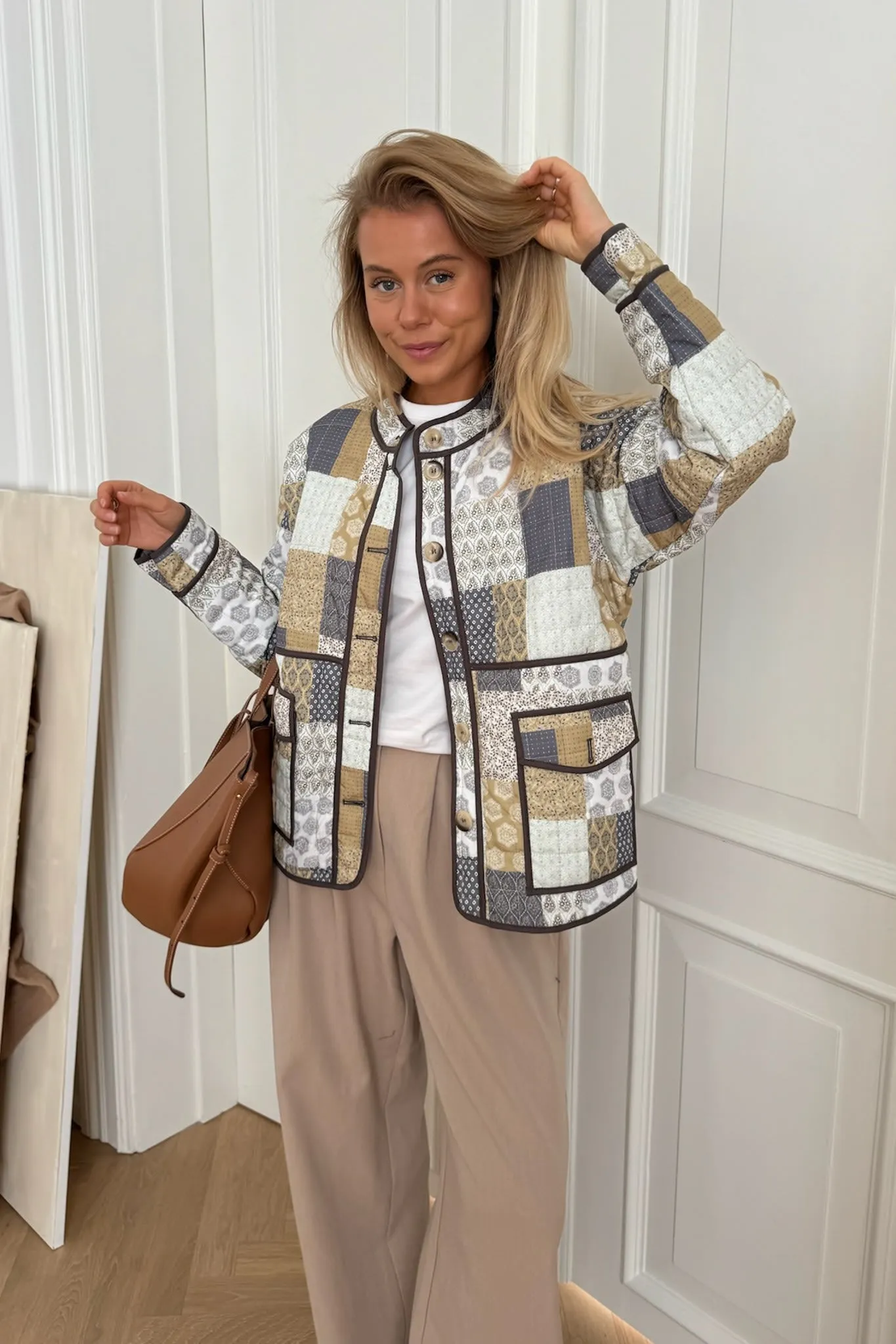 EmmyIC Quilted Jakke - Earth Multi print