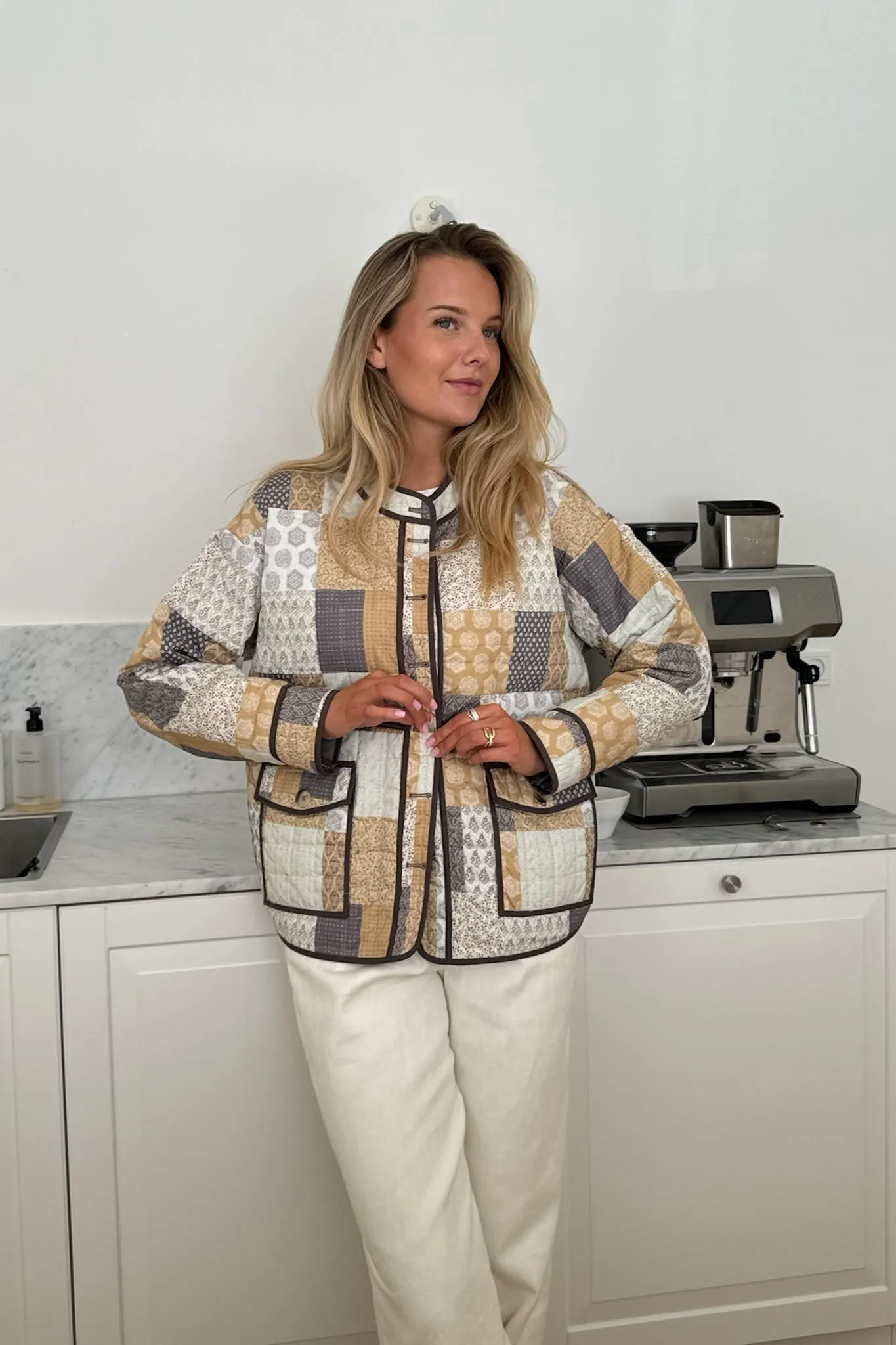 EmmyIC Quilted Jakke - Earth Multi print