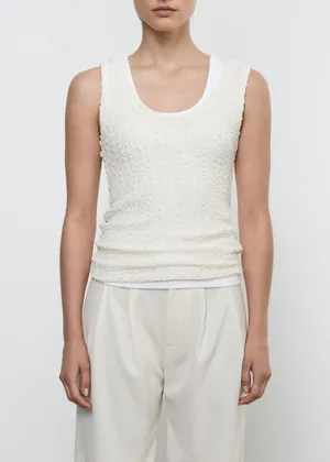 Enza Costa Puckered Tank