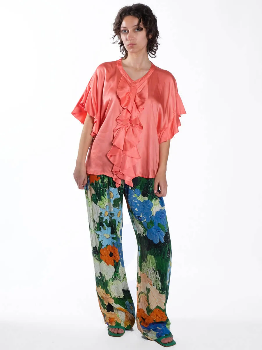 Evelina Blouse - Coral