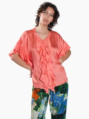 Evelina Blouse - Coral