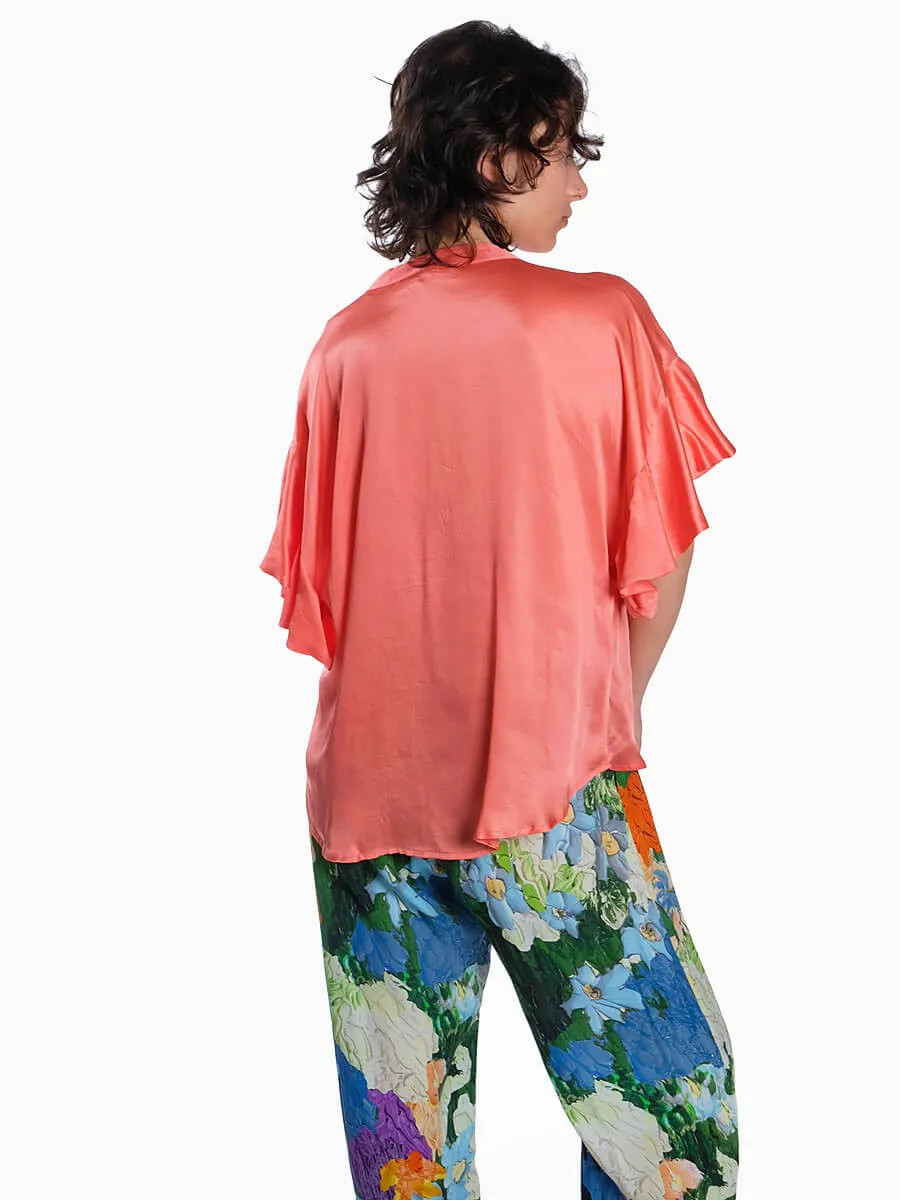 Evelina Blouse - Coral