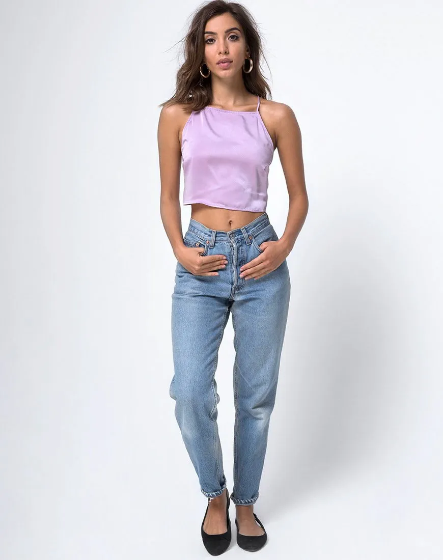 Fair Cami Top in Satin Lilac