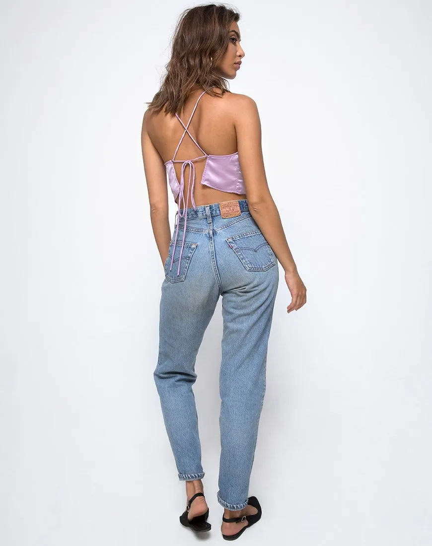 Fair Cami Top in Satin Lilac