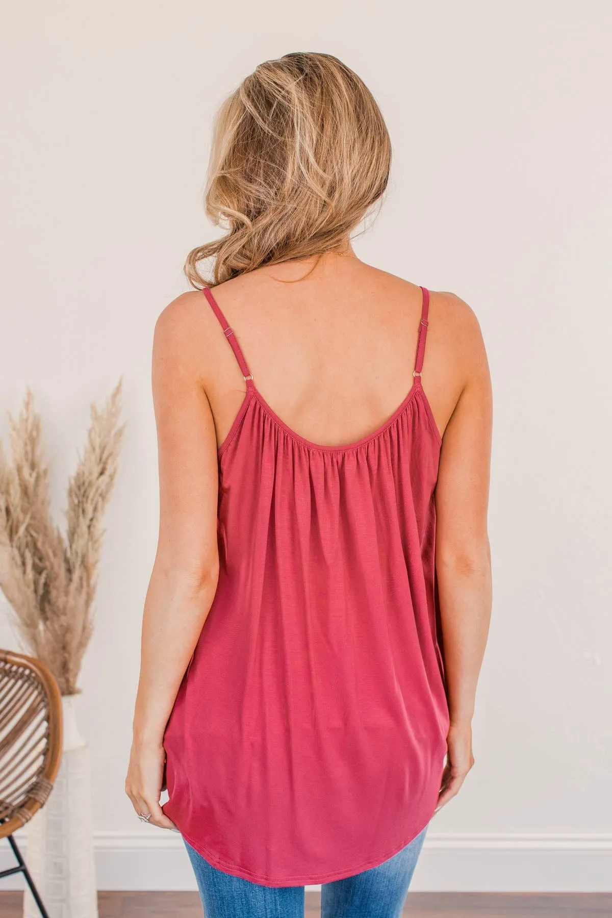 Festival Memories Crochet Tank- Rose Bud