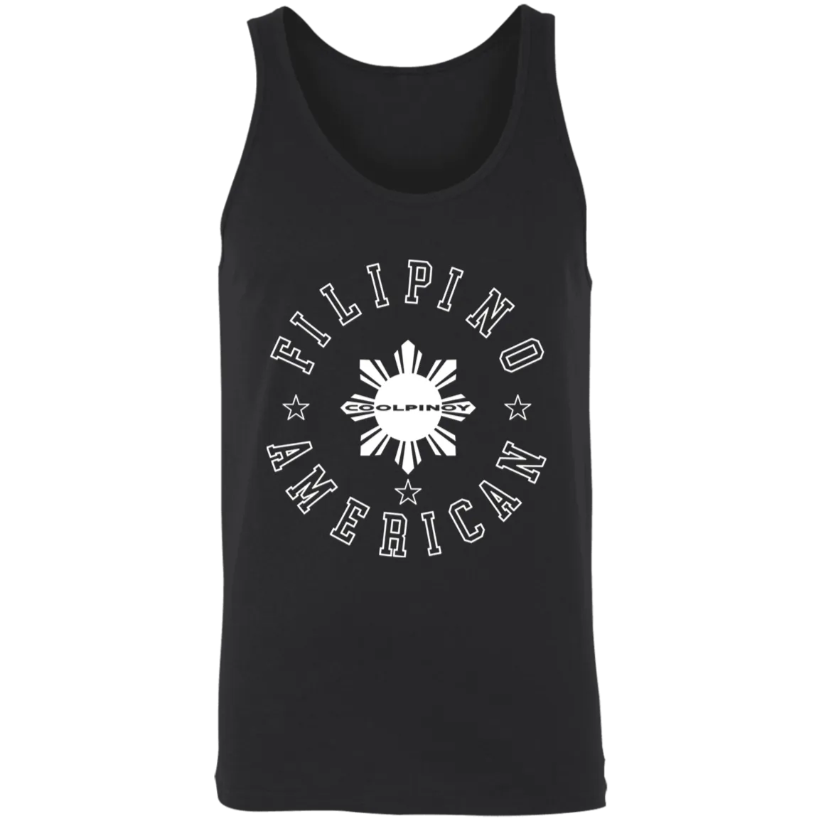 Filipino American White Sun Unisex Cotton Tank Top