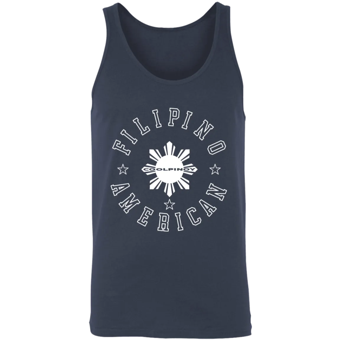 Filipino American White Sun Unisex Cotton Tank Top