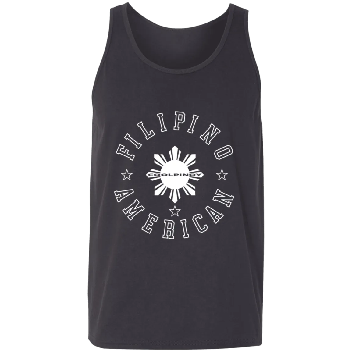 Filipino American White Sun Unisex Cotton Tank Top