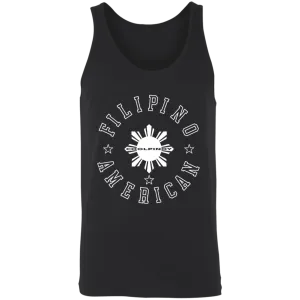 Filipino American White Sun Unisex Cotton Tank Top