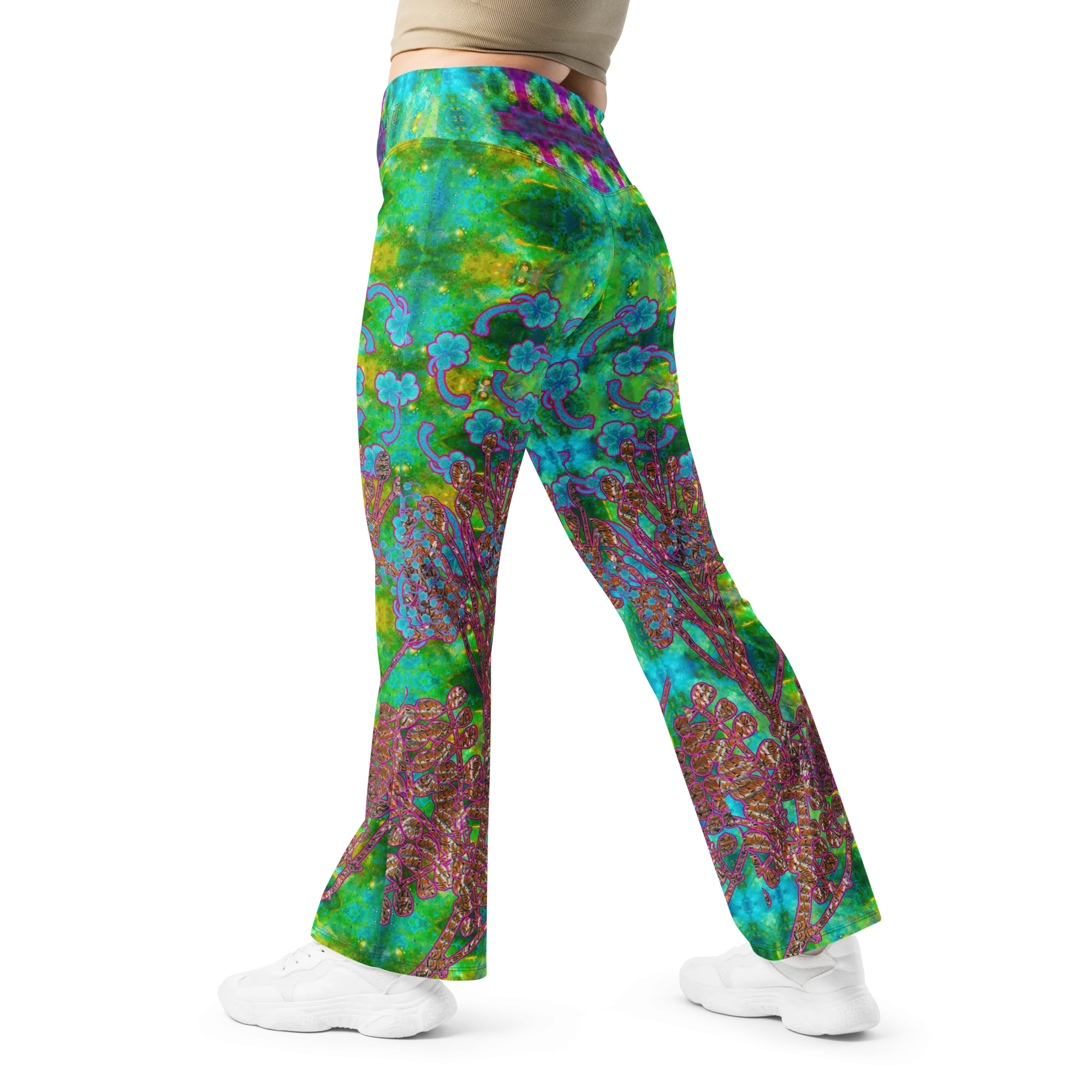 Flare Leggings (Her/Muliebris)(WindSong Flower) RJSTH@Fabric#11 RJSTHW2024 RJS