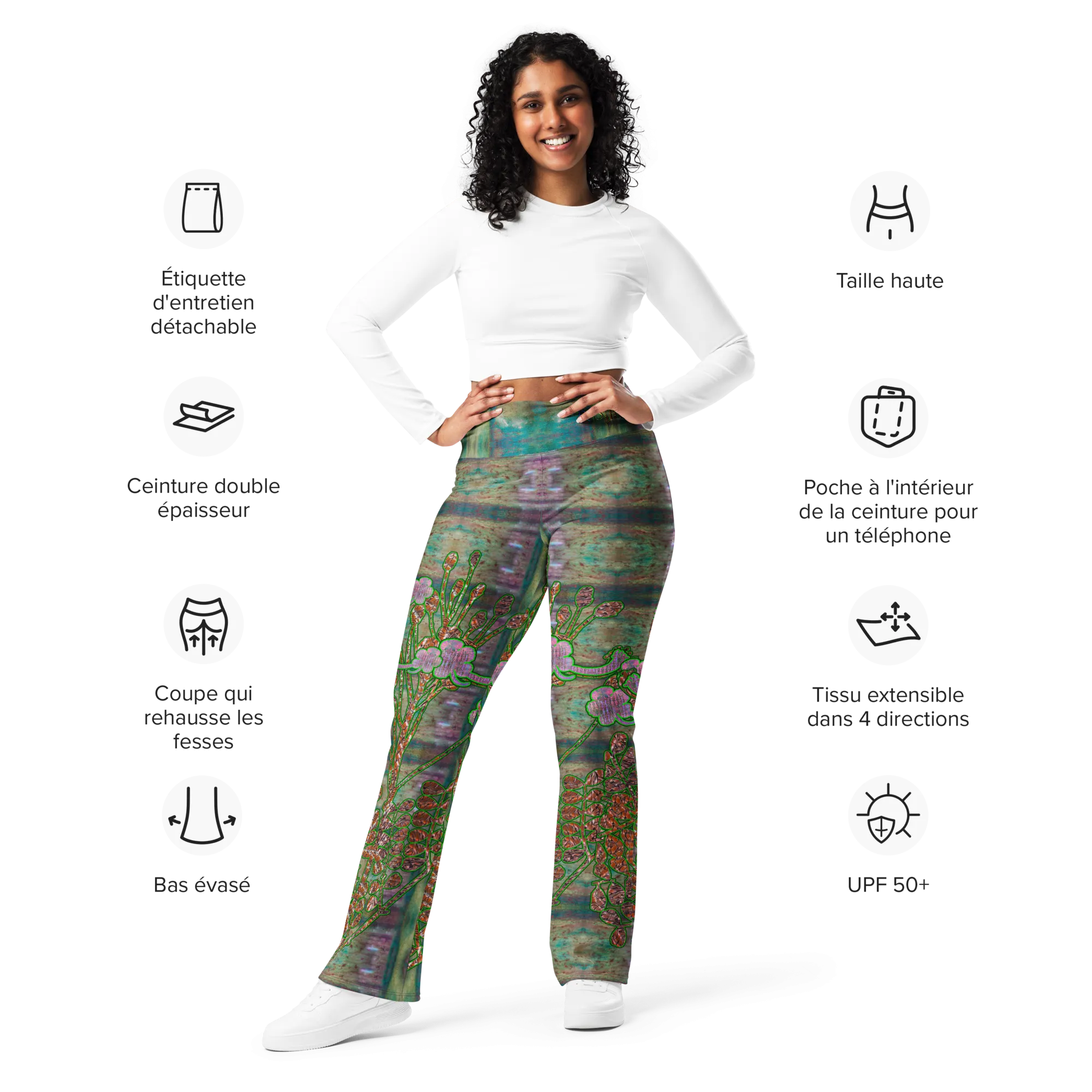 Flare Leggings (Her/Muliebris)(WindSong Flower) RJSTH@Fabric#4 RJSTHW2024 RJS