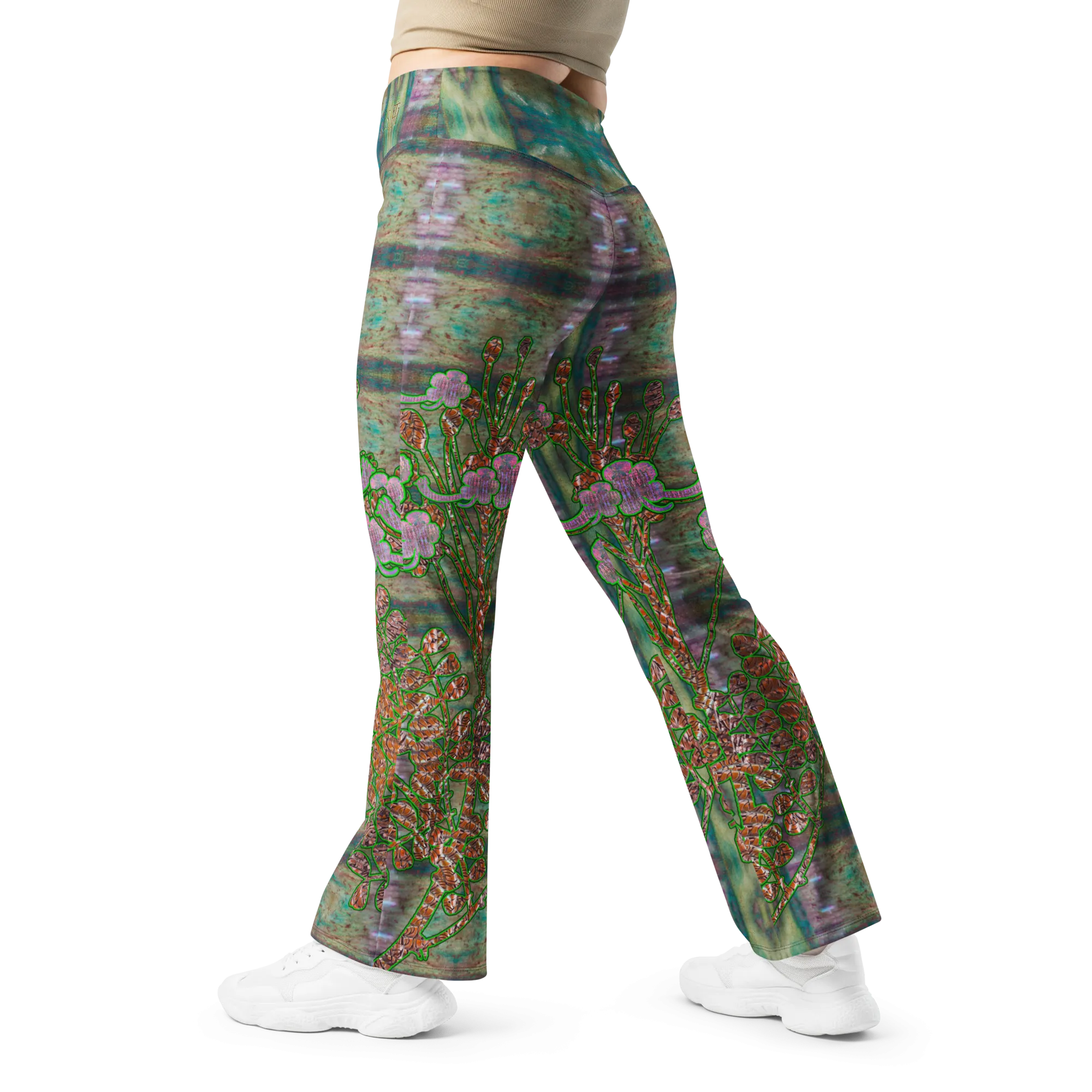 Flare Leggings (Her/Muliebris)(WindSong Flower) RJSTH@Fabric#4 RJSTHW2024 RJS