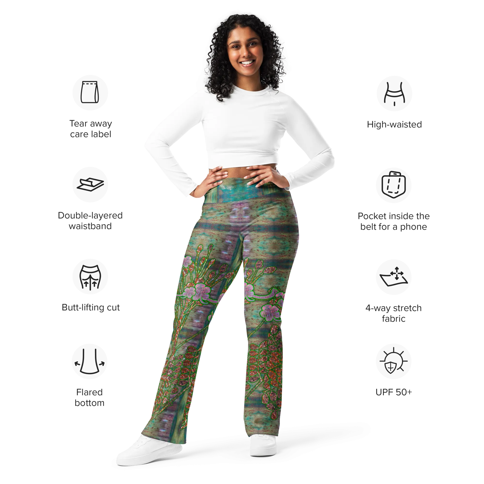 Flare Leggings (Her/Muliebris)(WindSong Flower) RJSTH@Fabric#4 RJSTHW2024 RJS