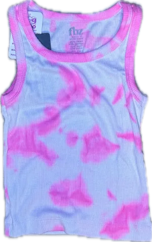 FLOWERS BY ZOE- Pink Tie Dye Tank