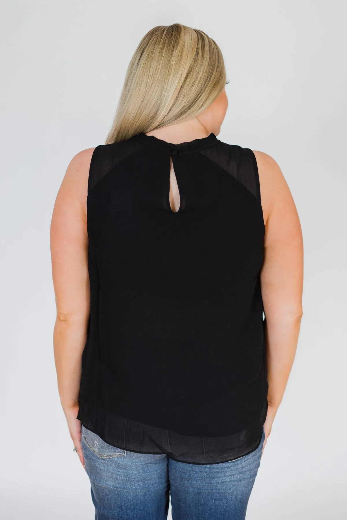Follow Me Tank Top- Black