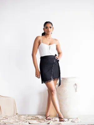 Front Tie Up Strap Bodysuit