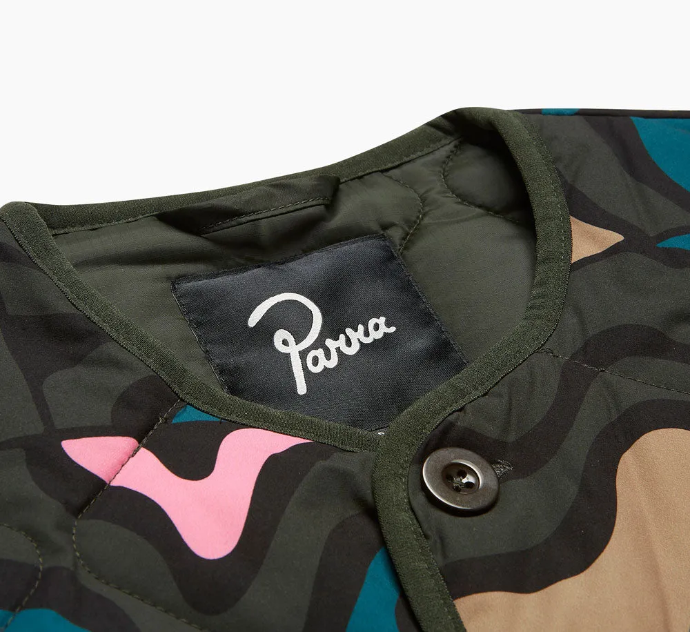 GEM STONE PATTERN QUILTED JACKET