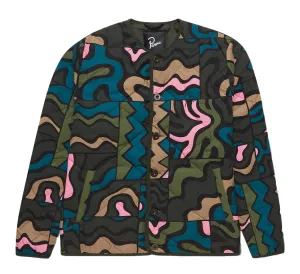 GEM STONE PATTERN QUILTED JACKET