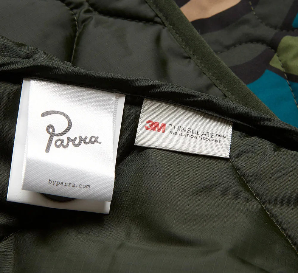GEM STONE PATTERN QUILTED JACKET