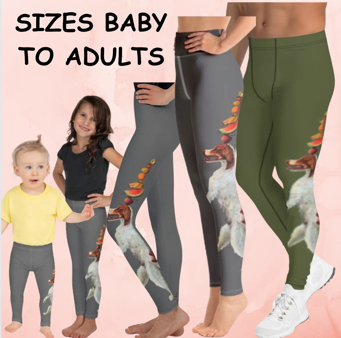 Girls Leggings in Grey "Dexter"