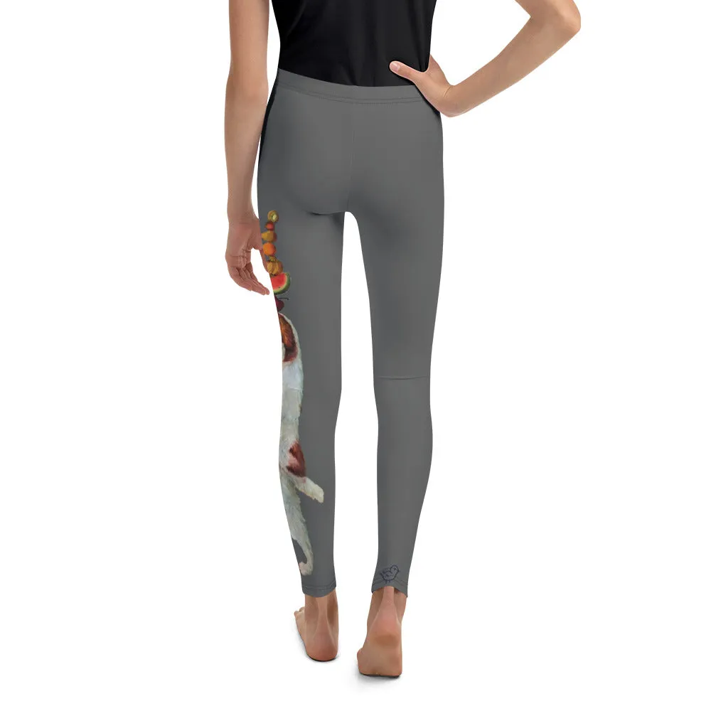 Girls Leggings in Grey "Dexter"