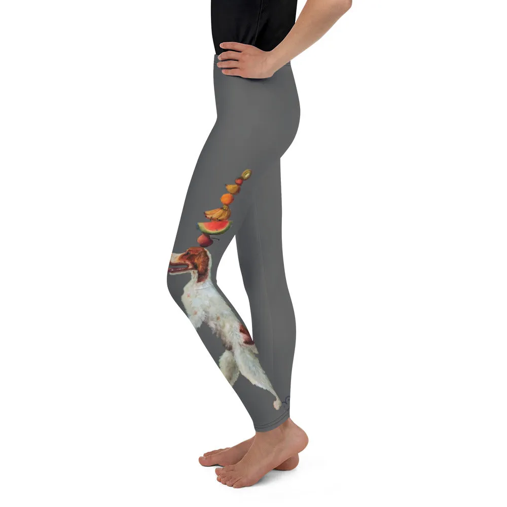 Girls Leggings in Grey "Dexter"