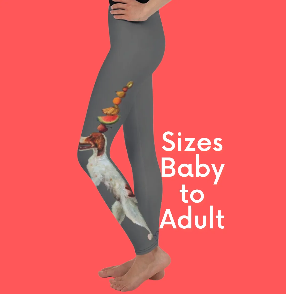 Girls Leggings in Grey "Dexter"