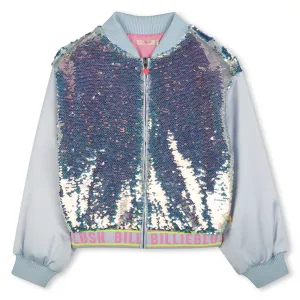 Girls Sequin Bomber Jacket