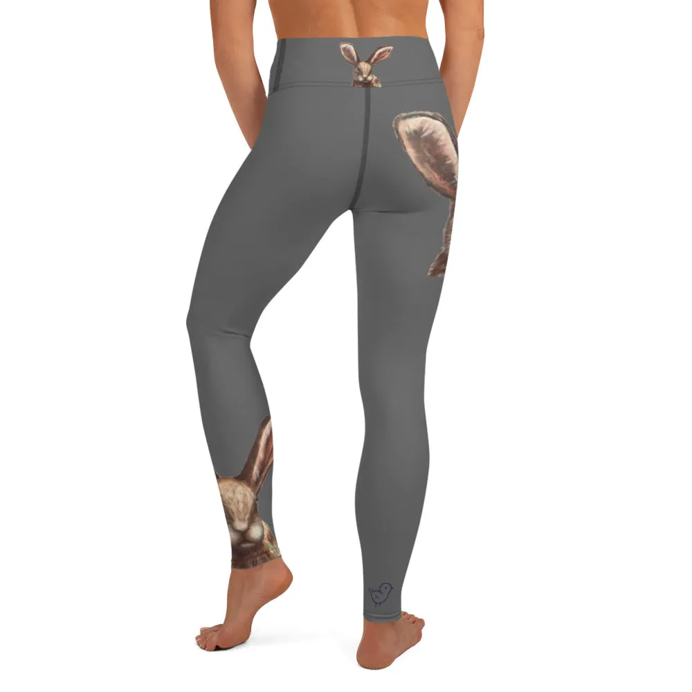 Grey Leggings with Bunny