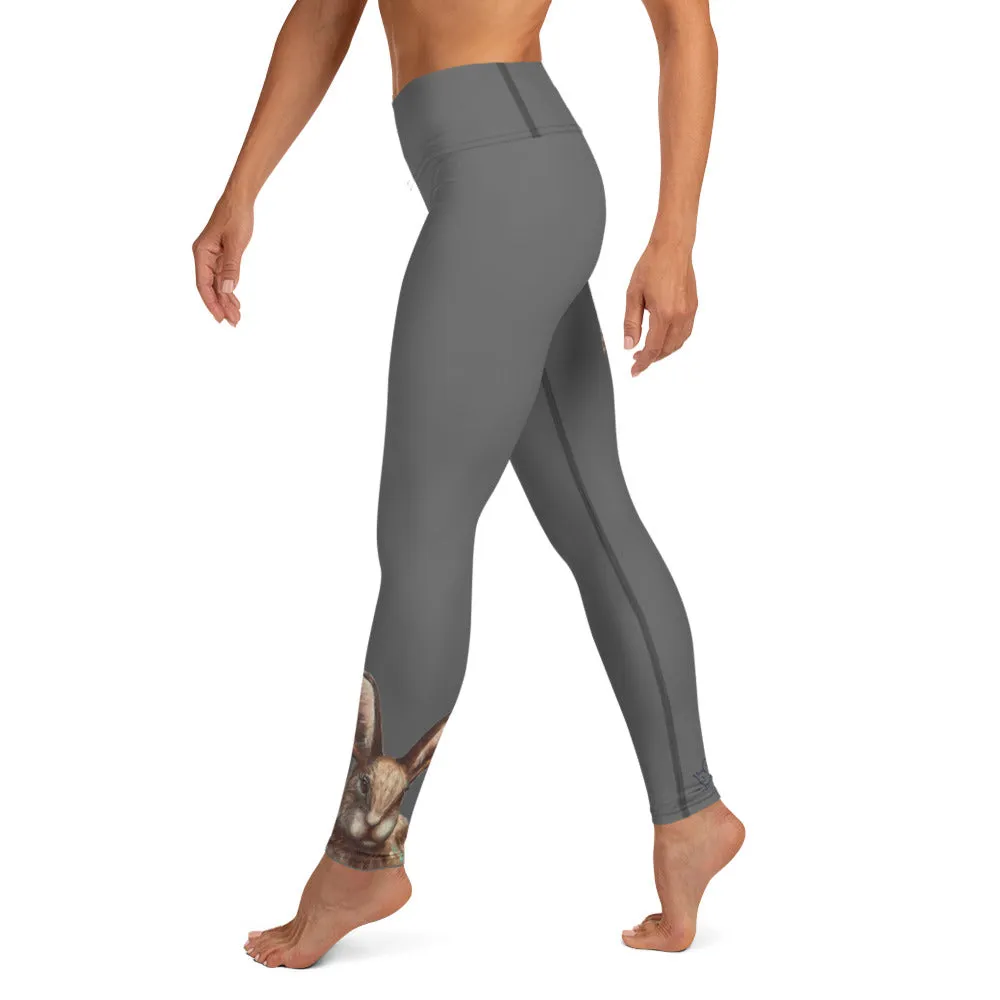Grey Leggings with Bunny