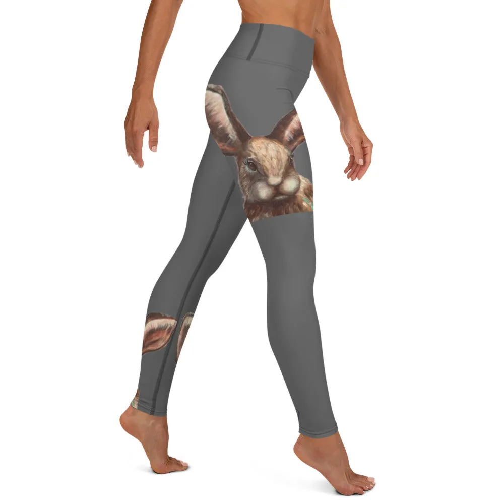 Grey Leggings with Bunny
