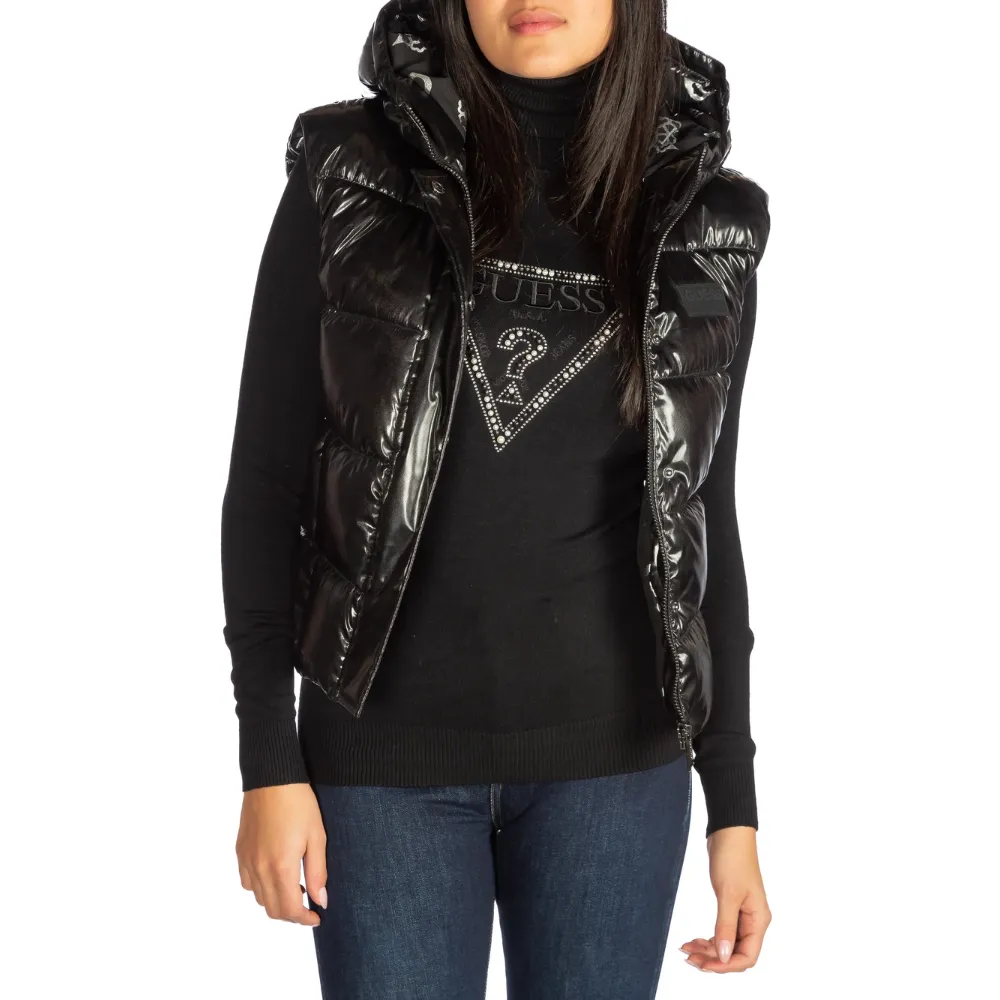 Guess Women's Noemi Padded Satin Vest