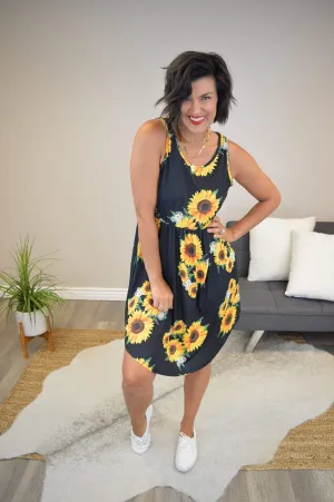 Hazel Blues® | Sunflower Baby Doll Tank Dress