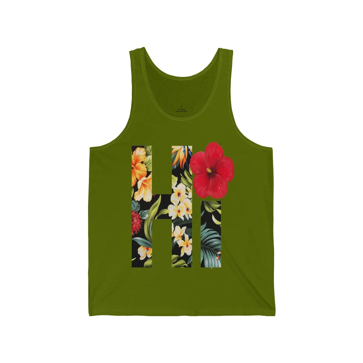 Hi Floral Jersey Tank