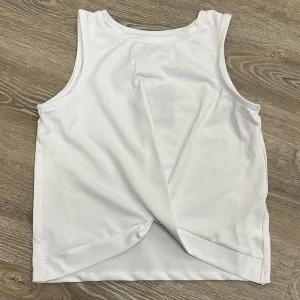 Honesty Clothing White Knot Tank