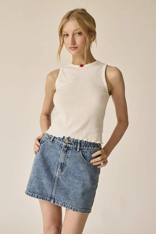 Iris Rosette Tank