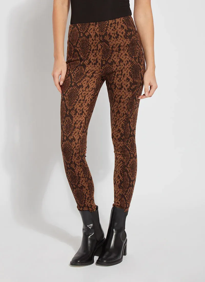 Jacquard Laura Legging | Bronze Snake