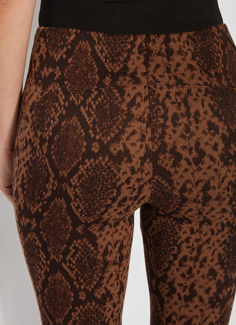 Jacquard Laura Legging | Bronze Snake