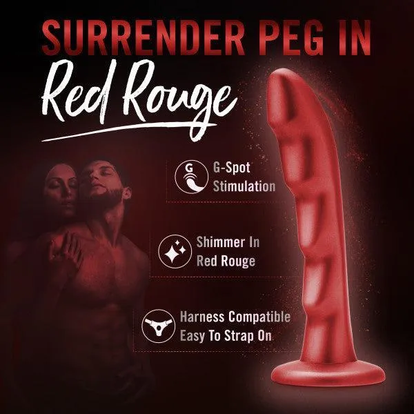 Jealousy 7 Inch Rippled Silicone Dildo