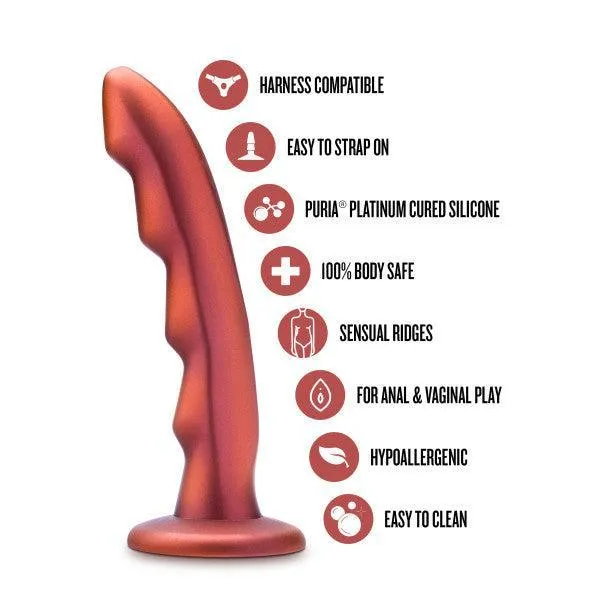 Jealousy 7 Inch Rippled Silicone Dildo