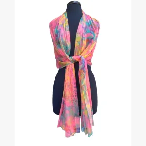 JORDANA Long And Wide Sheer Shawl Stole Wrap Cover.
