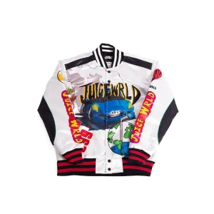 JUICEWRLD SATIN JACKET WHITE/RED