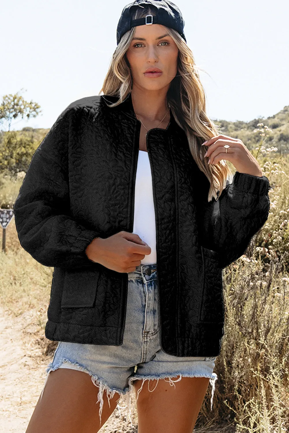 KaleaBoutique Floral Quilted Jacket