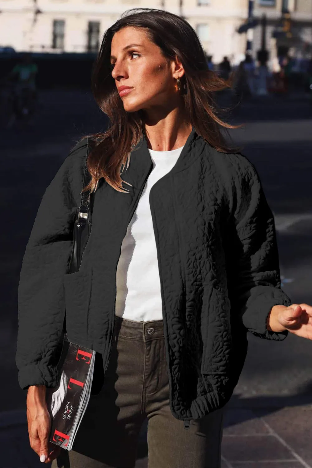 KaleaBoutique Floral Quilted Jacket