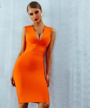 Kelly Kline Knitted Evening Bandage Dress