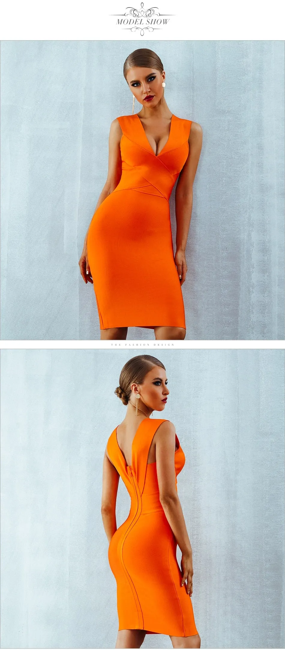 Kelly Kline Knitted Evening Bandage Dress
