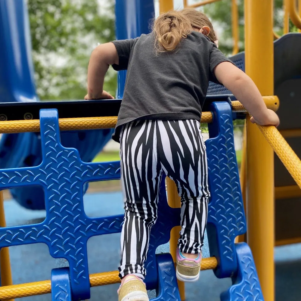 Kid's Mountain Zebra Leggings