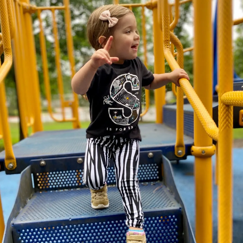 Kid's Mountain Zebra Leggings